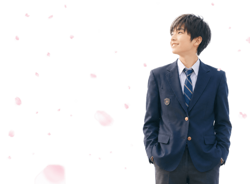 制服姿の学生