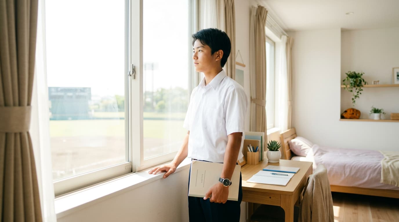 進路について前向きに考える中高生のイメージ